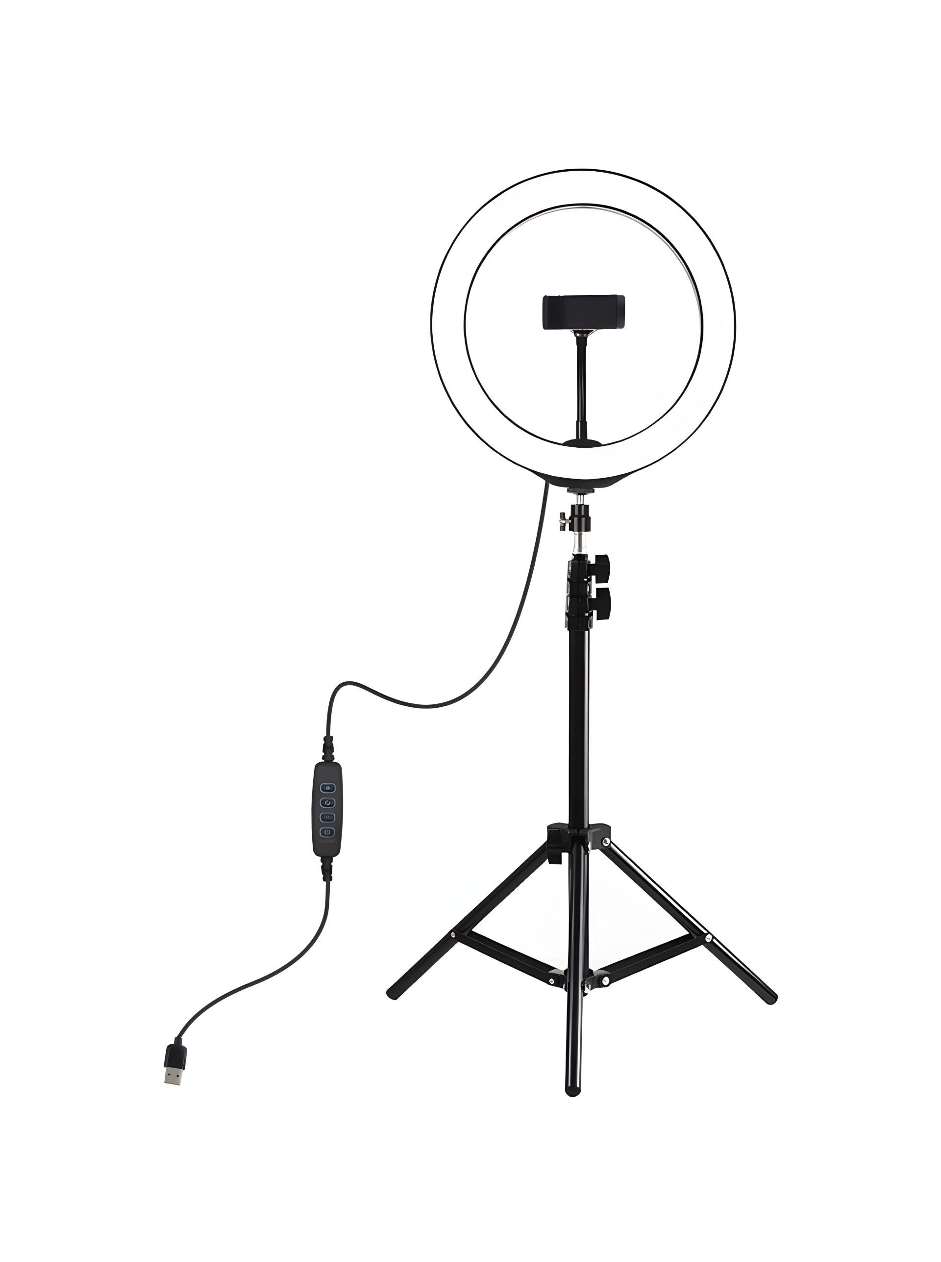 Кільцева USB LED лампа Puluz PKT3035 10"+ штатив 1.1 м Кільцева USB LED лампа Puluz PKT3035 10"+ штатив 1.1 м