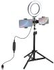 USB LED кольцевая лампа Puluz PKT3037 6.2" + 70 cм штатив USB LED кольцевая лампа Puluz PKT3037 6.2" + 70 cм штатив