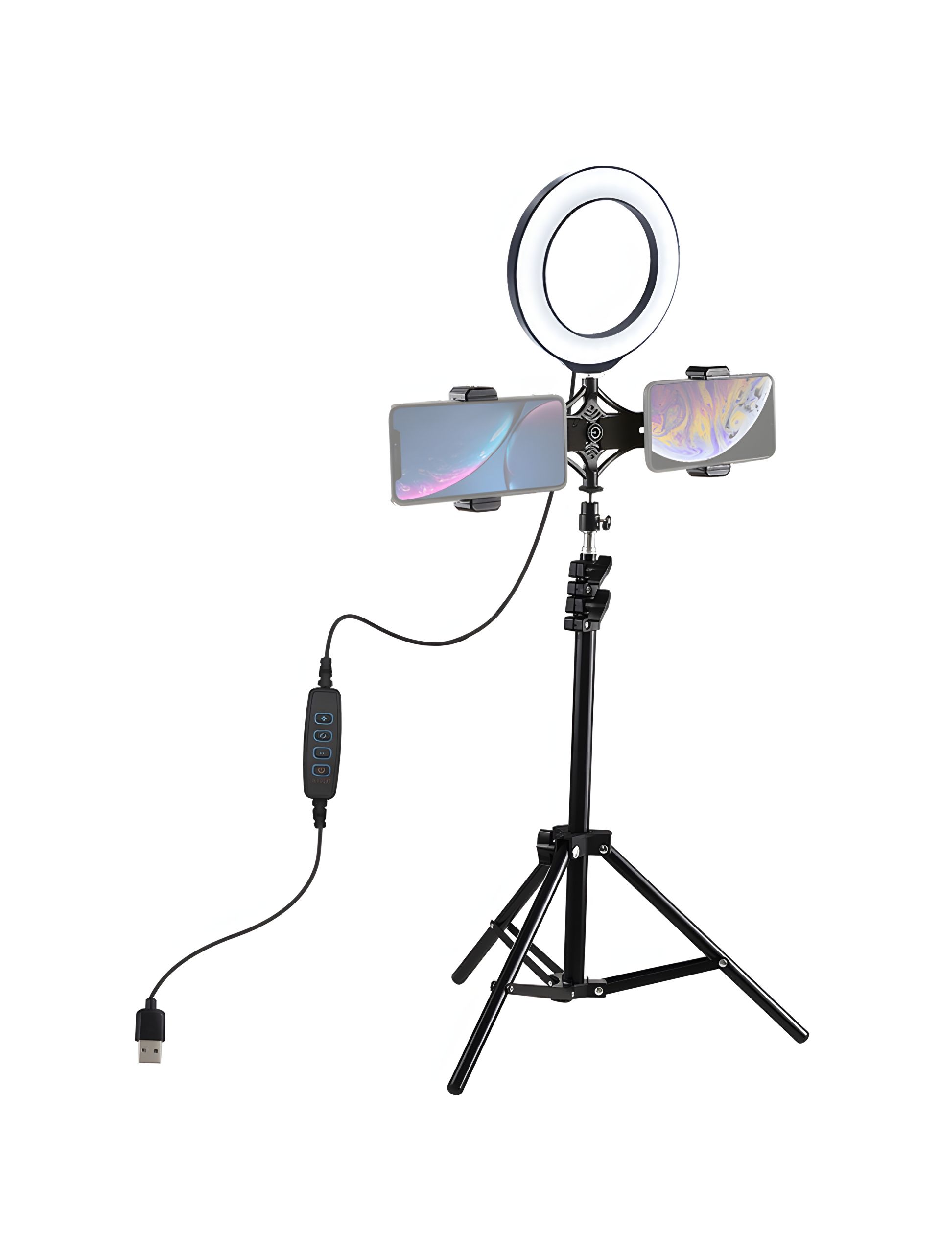 Кільцева USB LED лампа Puluz PKT3036 6.2" + штатив 1.1 м Кільцева USB LED лампа Puluz PKT3036 6.2" + штатив 1.1 м