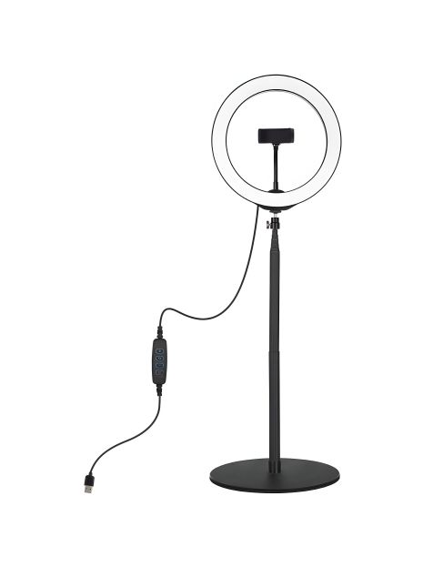 Кольцевая USB LED лампа Puluz PKT3039 10.2" + 140 см настольное крепление