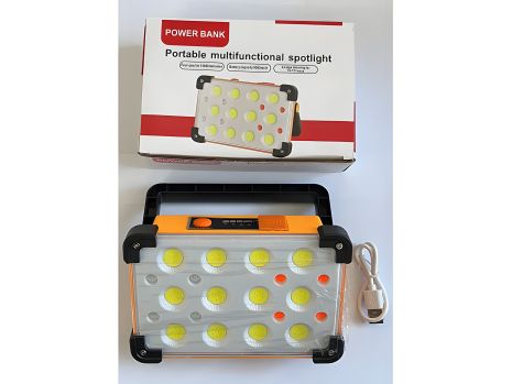 Желтый фонарик LED 12 Solar / 9000mAh