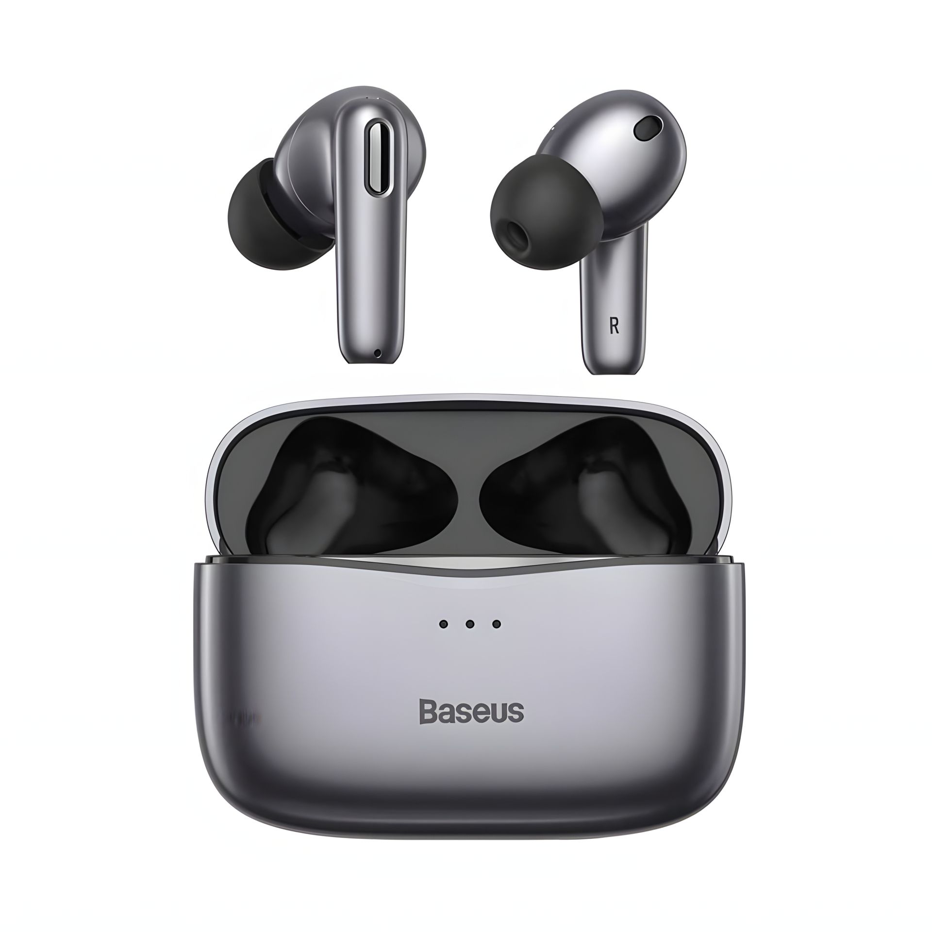 Наушники Bluetooth BASEUS SIMU ANC Wireless Earphones S2 |42/480mAh, 6/24 часа| (NGS2-02) серые Наушники Bluetooth BASEUS SIMU ANC Wireless Earphones S2 |42/480mAh, 6/24 часа| (NGS2-02) серые
