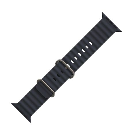 Силіконовий ремінець Hoco iWatch WA12 (42, 44, 45, 49mm) midnight blue Силіконовий ремінець Hoco iWatch WA12 (42, 44, 45, 49mm) midnight blue