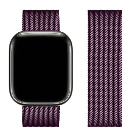 Hoco iWatch металевий ремінець WA03 milanese steel blackcurrant 38, 40, 41mm