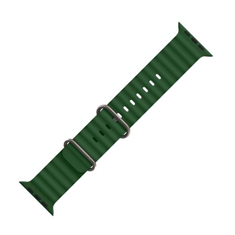 Силиконовый ремешок Hoco iWatch WA12 marine двойная застежка 42/44/45/49mm люцерна Силиконовый ремешок Hoco iWatch WA12 marine двойная застежка 42/44/45/49mm люцерна