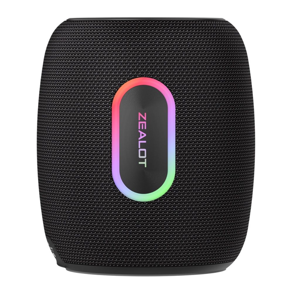 Портативна Bluetooth колонка ZEALOT S64, IPX6, BT5.2, USB, AUX, TF, TWS, 50W, 14400mAh, 6h з LED підсвічуванням black Портативна Bluetooth колонка ZEALOT S64, IPX6, BT5.2, USB, AUX, TF, TWS, 50W, 14400mAh, 6h з LED підсвічуванням black
