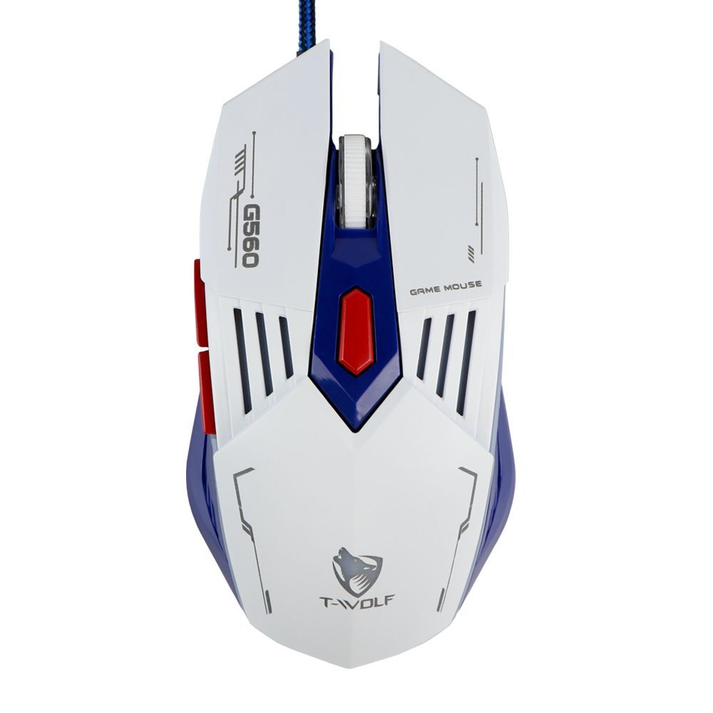 USB Мышь Игровая T-Wolf G560 Бело голубой USB Мышь Игровая T-Wolf G560 Бело голубой