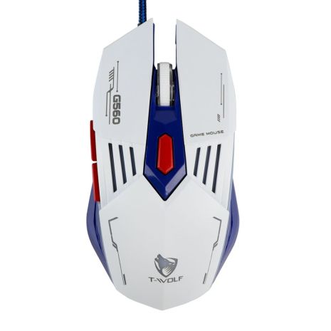 USB Миша Ігрова TWolf G560 Біло блакитний USB Миша Ігрова TWolf G560 Біло блакитний