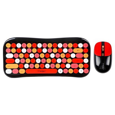 Клавіатура та миша TWolf TF660, бездротова, BT5.0, 2.4G, 800-1600DPI, чорний