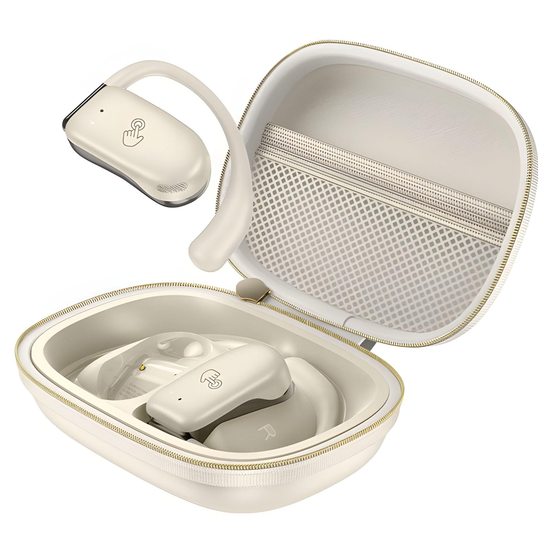 Hoco EA2 Беспроводные TWS наушники milky white открытые |BT5.3, 60/390mAh, 6h| Hoco EA2 Беспроводные TWS наушники milky white открытые |BT5.3, 60/390mAh, 6h|