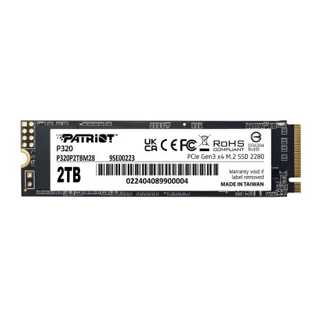 SSD M.2 Patriot P320 2TB NVMe 2280, Gen3.0 x4, 3D TLC