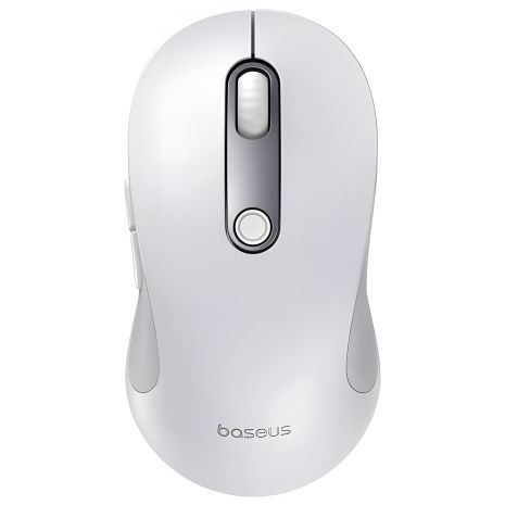 Мышь компьютерная Baseus F02 Ergonomic |Wireless Mouse White 2.4G/ВТ 5.2, 1000-4000 DPI| B01055505211-01
