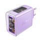 Фиолетовое зарядное устройство Acefast A45 USB/ 2 Type-C QC PD PD65W GaN