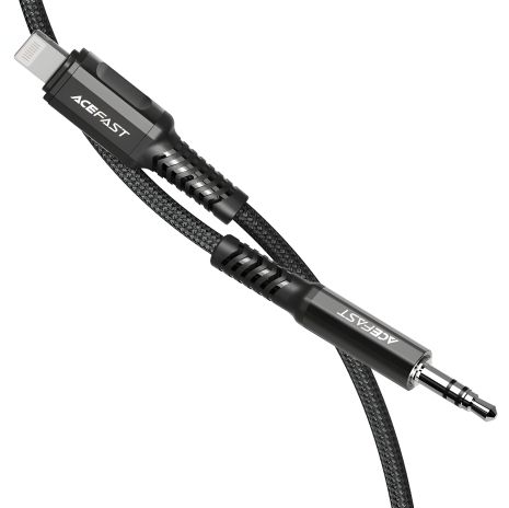 Acefast C1-06 Lightning to 3.5mm Audio Cable 1.2m Black Acefast C1-06 Lightning to 3.5mm Audio Cable 1.2m Black