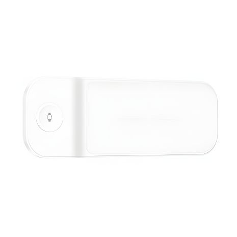 Бездротовий зарядний пристрій HOCO CQ6 Power 3-in-1, швидкий режим (SAM Watch) білий