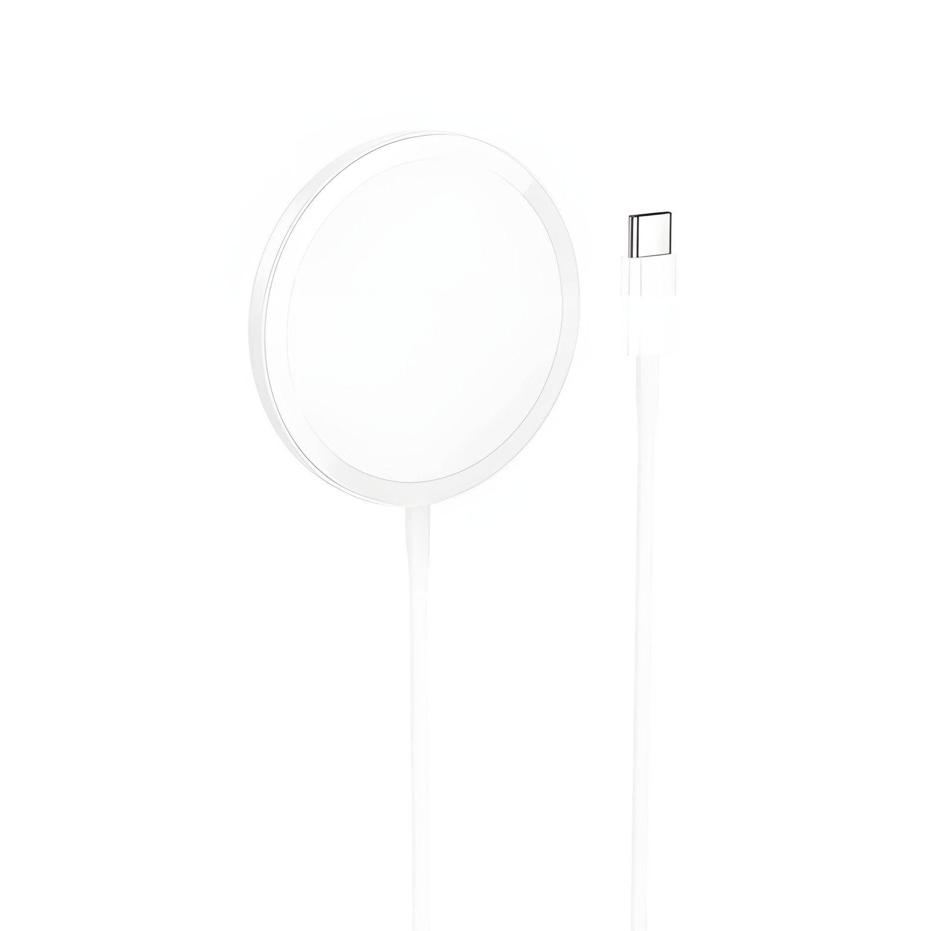 Бездротова зарядка HOCO CW52 Enjoy з магнітною фіксацією, білого кольору Бездротова зарядка HOCO CW52 Enjoy з магнітною фіксацією, білого кольору