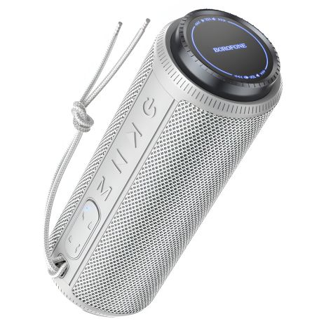 Wireless speaker BOROFONE BR22 sports, портативна колонка, BT5.1, AUX, USB, FM, 10W, 1200mAh, 3h, Grey