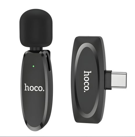 Hoco Черный L15 Type-C Петличный Беспроводной Микрофон