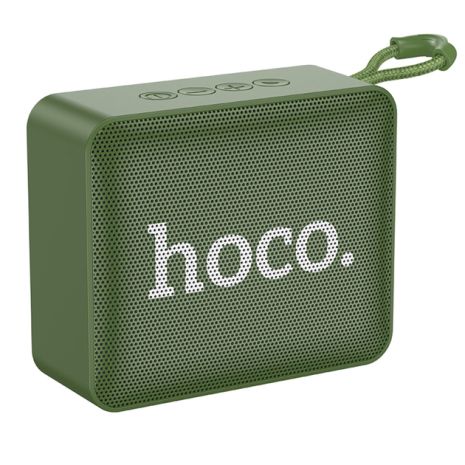 Портативна колонка HOCO BS51 Gold brick sports BT speaker, BT5.1, TWS, USB, AUX, TF, FM, 4h Army Green