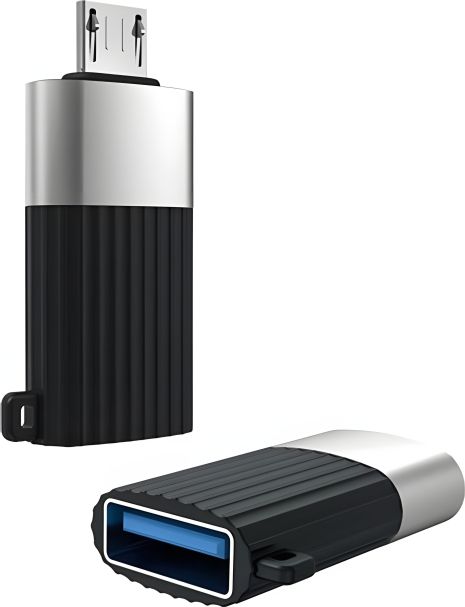 Перехідник XO NB149-G USB2.0(F) TO MICRO(M) connector Black - аксесуари Перехідник XO NB149-G USB2.0(F) TO MICRO(M) connector Black - аксесуари