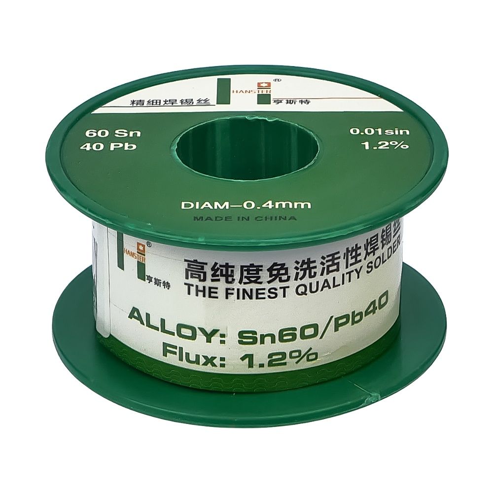 Припой Hanster HST 40 (0.4мм, Sn 60%, Pb 40%) Припой Hanster HST 40 (0.4мм, Sn 60%, Pb 40%)