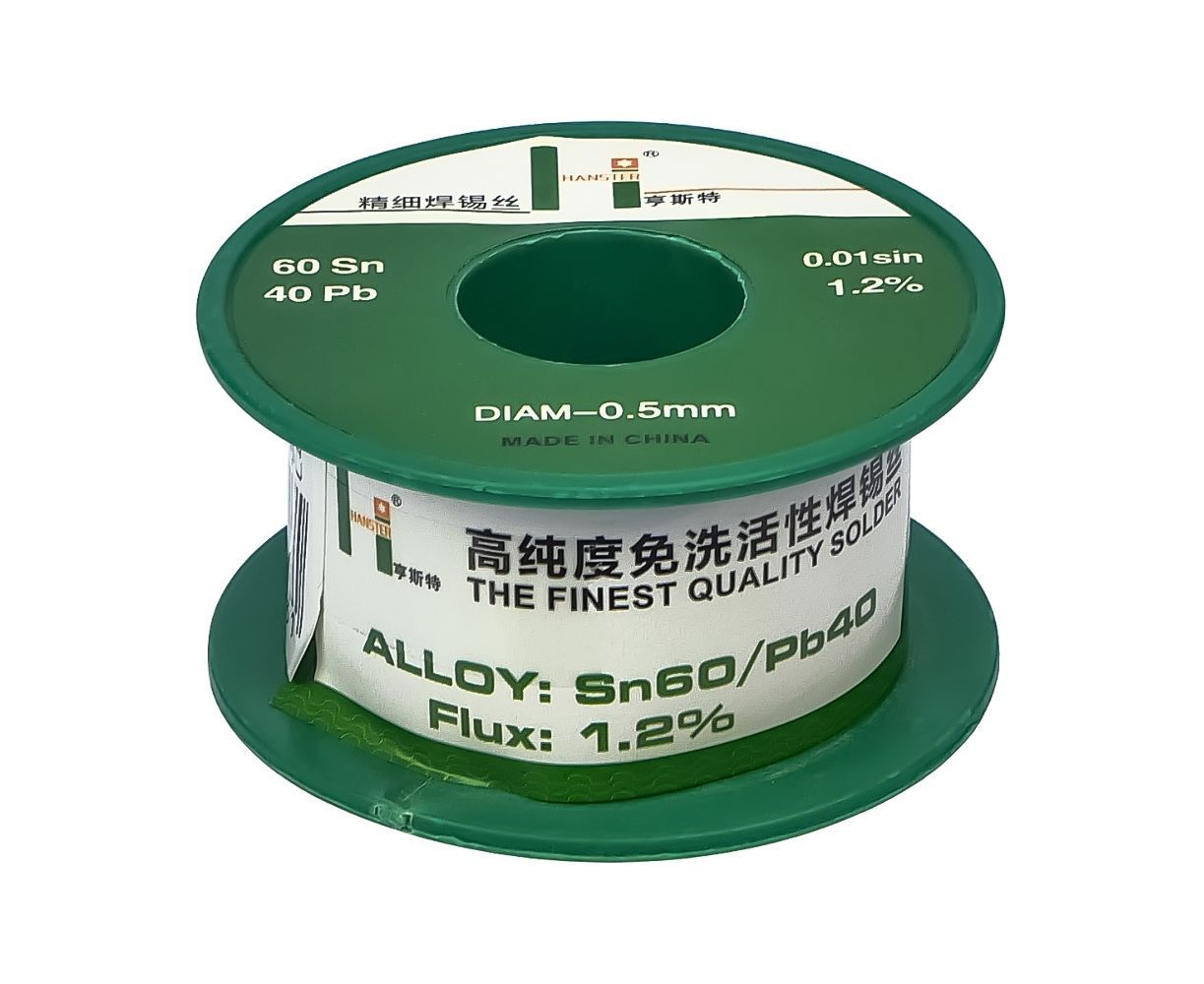 Припій Hanster HST 40 (0,5 мм, Sn 60%, Pb 40%) для пайки Припій Hanster HST 40 (0,5 мм, Sn 60%, Pb 40%) для пайки
