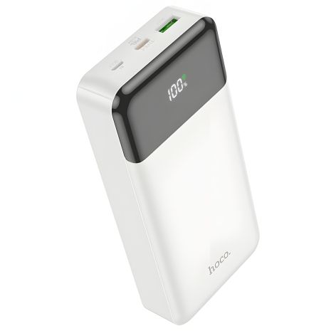 Hoco J102A Power Bank 20000 mAh (Micro-USB/Type-C 18W, 1Type-C PD 20W/1USB QC3.0 18W) White