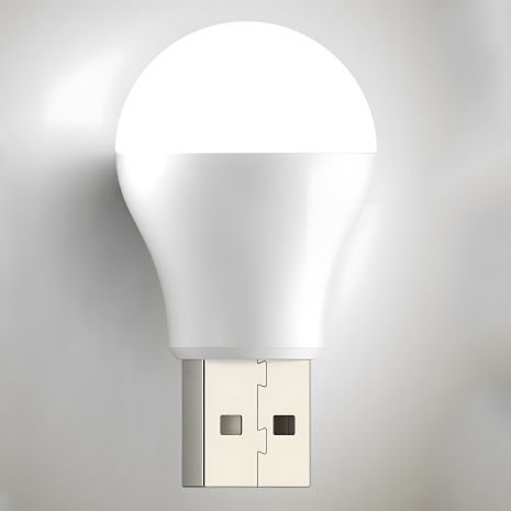USB LED "груша" лампочка, холодне світло USB LED "груша" лампочка, холодне світло