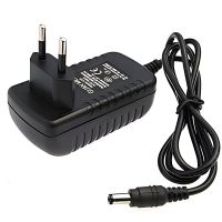 Блок живлення/Адаптер AC-DC 12V 3A 5.5x2.5(2.1)mm | для ДБЖ, тюнера, камери, ресивера та пристроїв з живленням DC 12V до 3A | Black