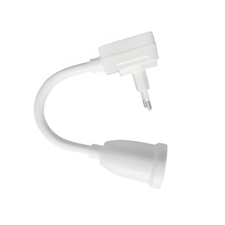 Гнучкий патрон для лампи E27 з вимикачем, білий Гнучкий патрон для лампи E27 з вимикачем, білий