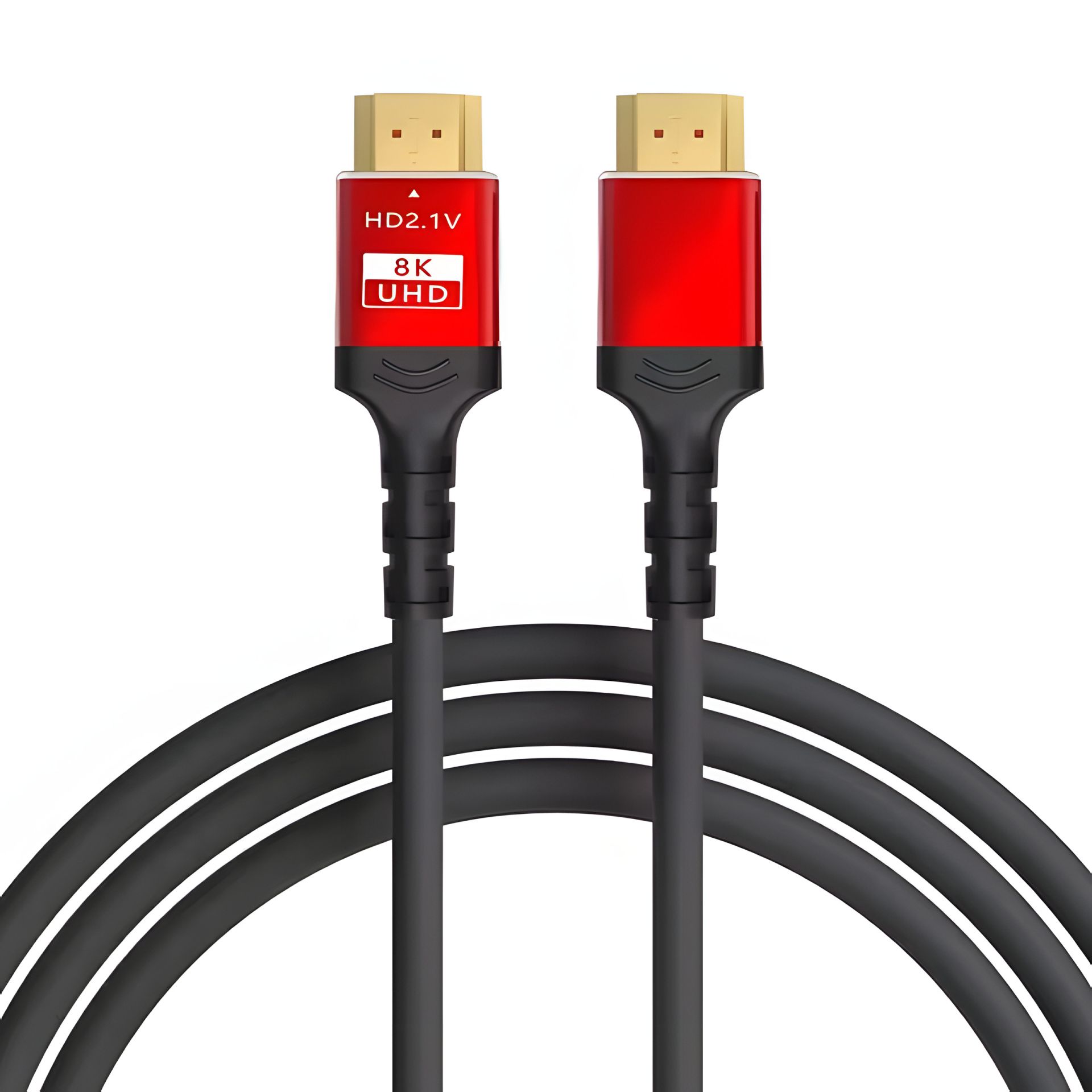HDMI кабель 2.1 4K 144Hz (8K 60Hz, 48Gbps, HDR, eARC, 1m) Black-Red HDMI кабель 2.1 4K 144Hz (8K 60Hz, 48Gbps, HDR, eARC, 1m) Black-Red