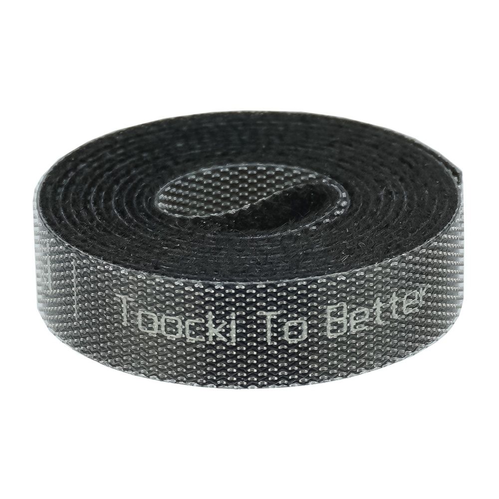 Кабельний органайзер Toocki для стяжки дротів з липучкою, 10 мм x 1 м, чорний Кабельний органайзер Toocki для стяжки дротів з липучкою, 10 мм x 1 м, чорний