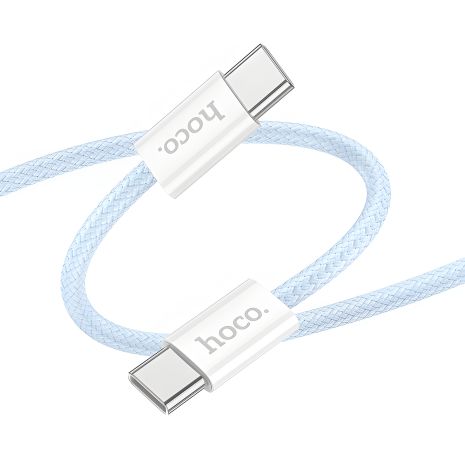 Кабель Hoco X104 PD 60W Type-C to Type-C 2m blue