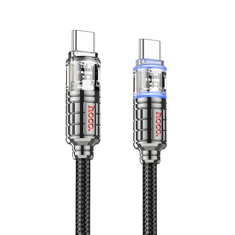 Кабель Hoco U122 з індикатором USB to Type-C 1.2m black Кабель Hoco U122 з індикатором USB to Type-C 1.2m black
