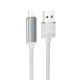 Кабель Hoco U127 з дисплеєм USB to Lightning, 2.4А, 1.2m, silver gray Кабель Hoco U127 з дисплеєм USB to Lightning, 2.4А, 1.2m, silver gray