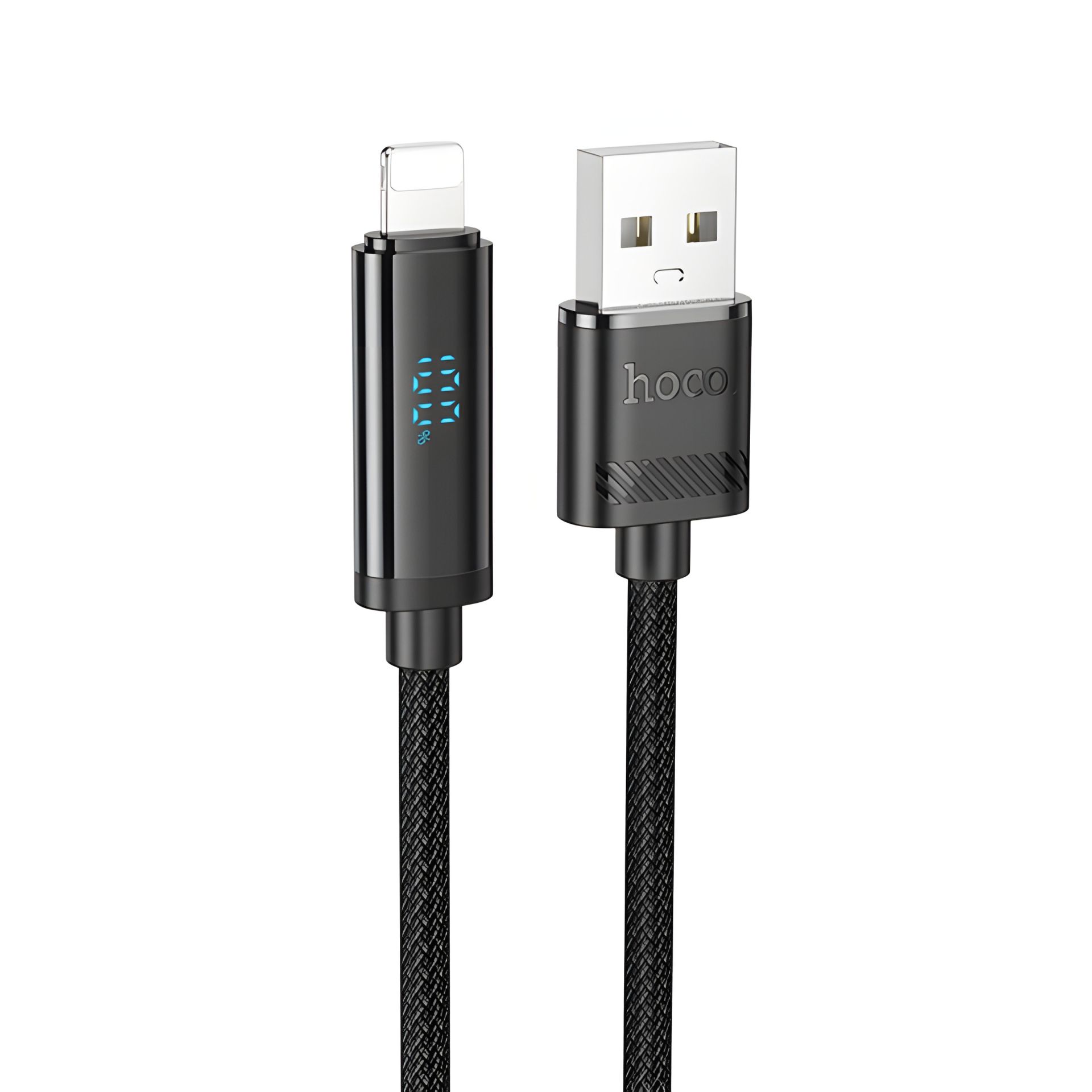 Кабель с дисплеем Hoco U127 USB to Lightning черный 1.2m Кабель с дисплеем Hoco U127 USB to Lightning черный 1.2m