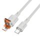 Кабель 2в1 Hoco U131 USB/Type-C to Type-C серый 1.2m Кабель 2в1 Hoco U131 USB/Type-C to Type-C серый 1.2m