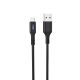 Кабель с индикатором Hoco U79 USB to MicroUSB черный 1.2m Кабель с индикатором Hoco U79 USB to MicroUSB черный 1.2m