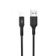 Кабель з індикатором Hoco U79 USB to Lightning, 2.4А, 1.2m, black Кабель з індикатором Hoco U79 USB to Lightning, 2.4А, 1.2m, black