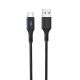 Кабель з індикатором Hoco U79 USB to Type-C, 3А, 1.2m, black Кабель з індикатором Hoco U79 USB to Type-C, 3А, 1.2m, black