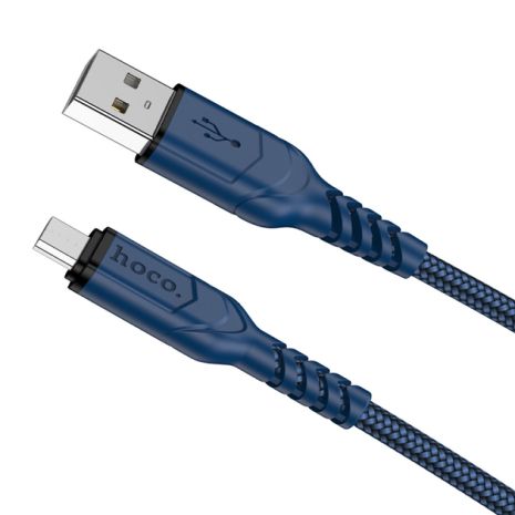 Кабель Hoco X59 USB to MicroUSB, 2.4А, 2m, blue