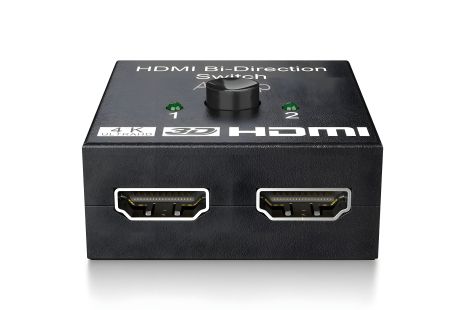 HDMI розгалужувач-двонаправлений Bi-Direction Switch на 2 порти 4К 60Hz Black | перемикач + комутатор 2x1/1x2 для PC, XBox, PS4, PS5, відеоплеєрів HDMI розгалужувач-двонаправлений Bi-Direction Switch на 2 порти 4К 60Hz Black | перемикач + комутатор 2x1/1x2 для PC, XBox, PS4, PS5, відеоплеєрів