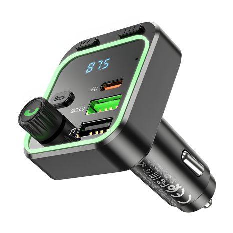 Модулятор Borofone BC53 Highway с PD20W и QC3.0 (общая мощность 38W), черный