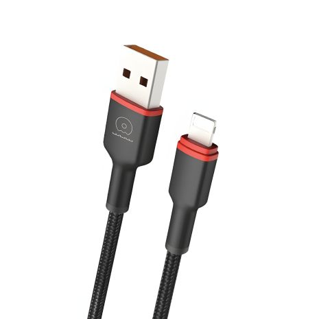 Lightning Кабель WUW-X203 USB 2.4А Черный
