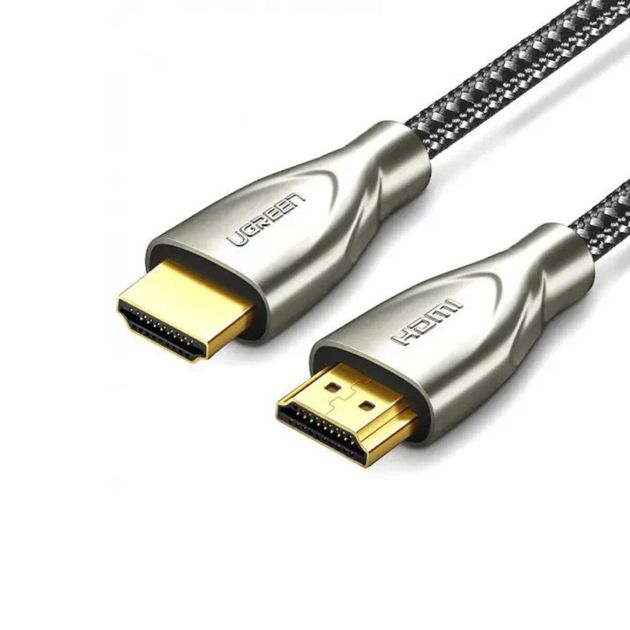 Кабель UGREEN HD131 HDMI Carbon Fiber Zinc Alloy Cable 2m (Gray) (UGR-50108) Кабель UGREEN HD131 HDMI Carbon Fiber Zinc Alloy Cable 2m (Gray) (UGR-50108)