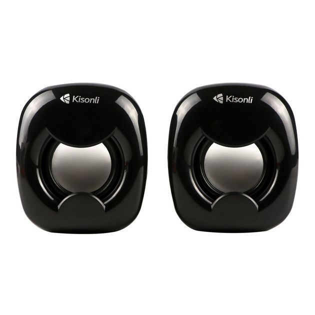 Компьютерные колонки Kisonli A-202 Черный/Серебро Компьютерные колонки Kisonli A-202 Черный/Серебро