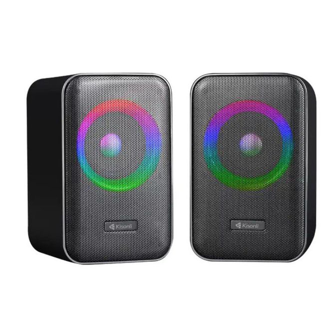 Компьютерные колонки Kisonli X20 RGB USB BT Черный Компьютерные колонки Kisonli X20 RGB USB BT Черный