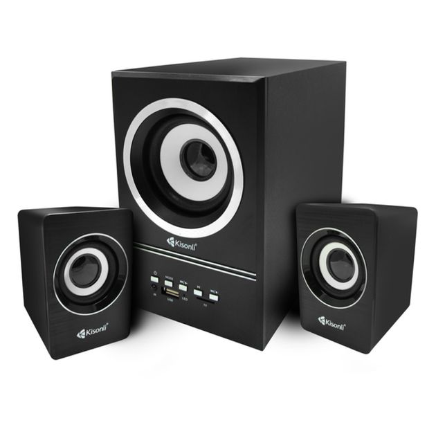 Комп'ютерні колонки Kisonli U-2700BT Чорний Комп'ютерні колонки Kisonli U-2700BT Чорний