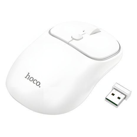 Hoco GM25 Wireless Миша | BT5.2/2.4G, 800/1200/1600 DPI, 1хАА | Білий