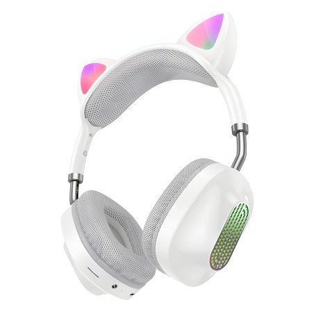 Білий навушники HOCO ESD13 Skill cat ear BT headphones | BT5.3, Type-C, 7h Білий навушники HOCO ESD13 Skill cat ear BT headphones | BT5.3, Type-C, 7h